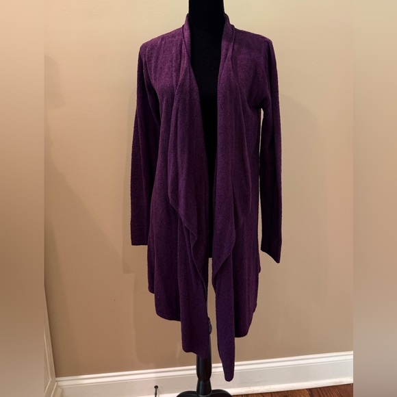 Women’s BAREFOOT DREAMS Bamboo Chic Lite 
Cozy Open Cardigan Sweater Sz L/XL - Picture 5 of 6